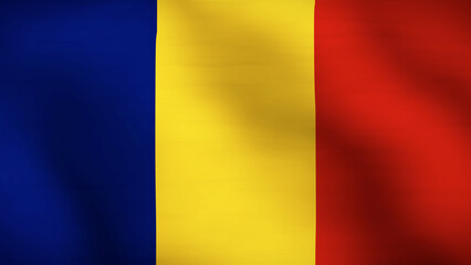Flag of Romania Close Up
