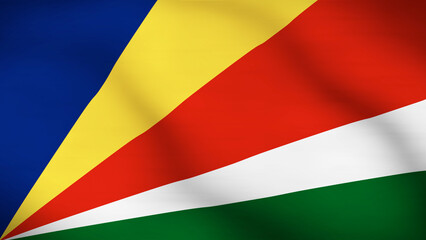 Flag of Seychelles Close Up