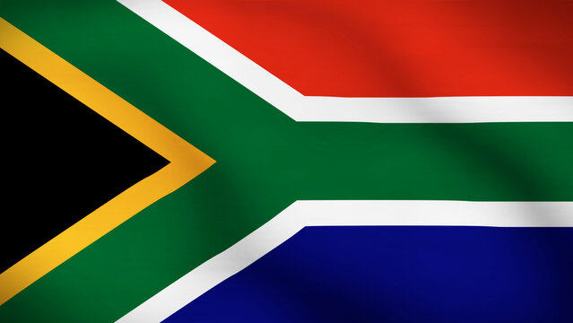Flag of South Africa Close Up