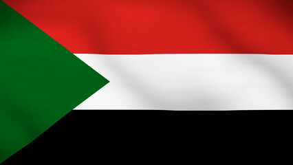 Flag of Sudan Close Up