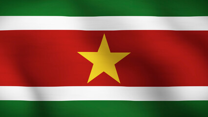 Obraz premium Flag of Suriname Close Up