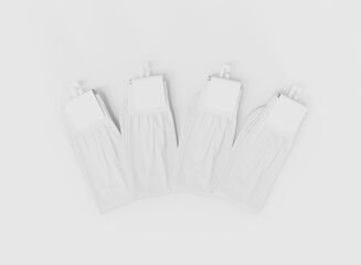 Pairs of Socks with Label Mockup