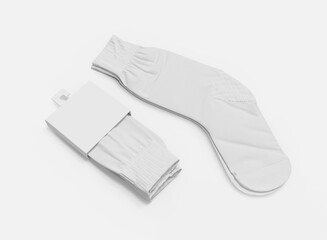 White Socks Set Mockup