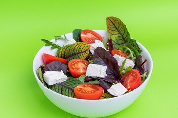 salad with cheese and olives