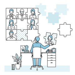 雇用を検討するビジネスマン