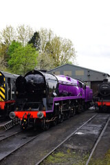 the taw valley re painted purple to celebrate the queens platinum jubilee 