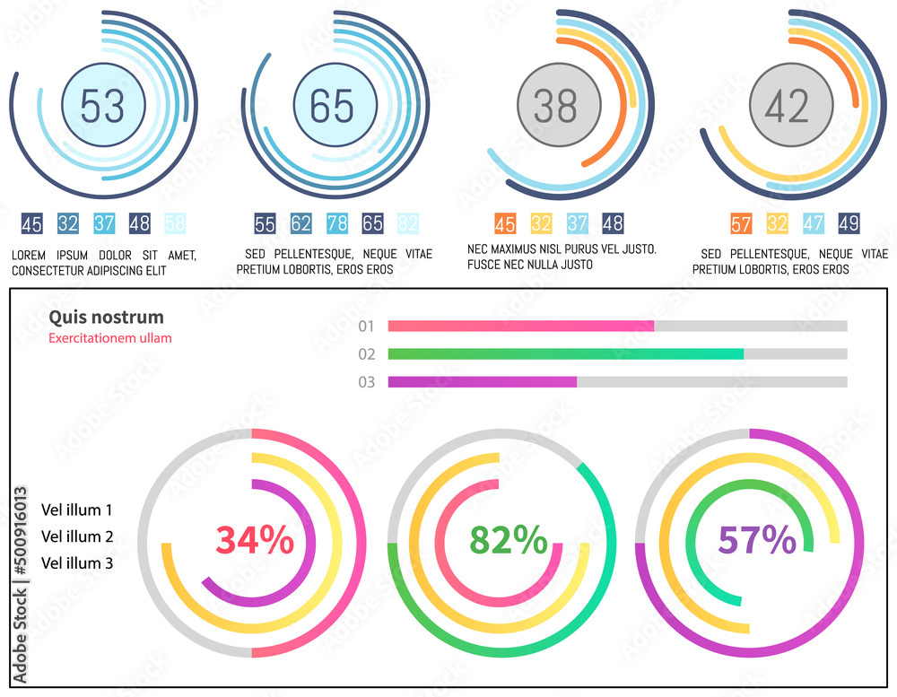 Poster infographic chart vector template. annual statistics curve graph design. market data diagrams. graph
