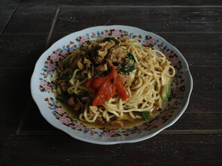 spaghetti with shrimp