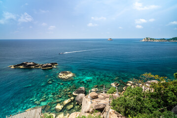 Time lapse of the beautiful Hin Ngam bay of Koh Tao island in Surat Thani, Thailand