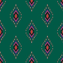 Fototapeta na wymiar Abstract ethnic ikat seamless pattern,strip pattern,Figure tribal , folk embroidery,Thai,indian,oriental traditional,Aztec geometric art ornament design for fabric,carpet,textile,wallpaper,chinaware.