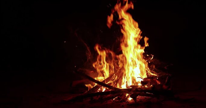 Camp Fire Flames