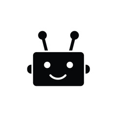 chatbot vector icon chat robot sign 