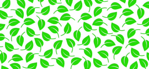 Decorative plant, leaves and branches. vector tree seamless pattern. Floral texture. Continuous summer leaf background. Garden, pring flowers. Green, falling leaves