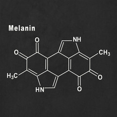 Melanin molecule, Structural chemical formula