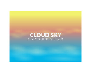 Cloud sky design background template