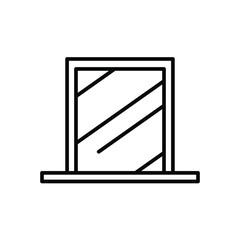 Mirror isolated icon design template