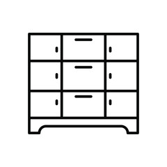 Cabinet isolated icon design template