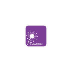 Obraz premium Dandelion flower logo