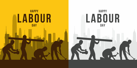 Labour Day concept on isolated background. 1st May celebrate on Labour Day is an annual holiday.