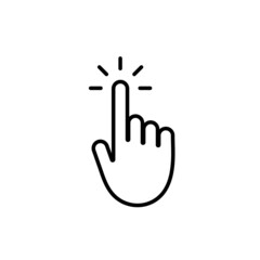 Hand click icon. Pointer symbol. Vector EPS 10