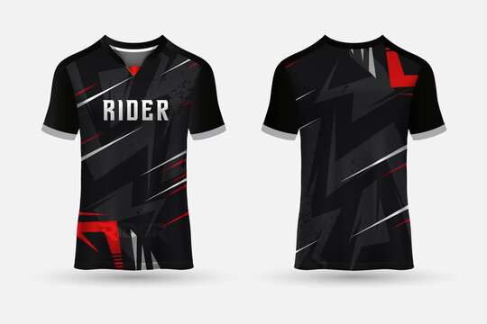 Premium soccer jerseys design vector. t shirt sport design background vector.