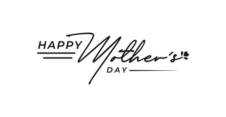 Abstract happy mother's day logo, happy mother's day logo design