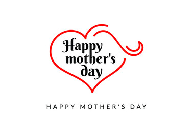 Abstract happy mother's day logo, happy mother's day logo design, mother's love vector design