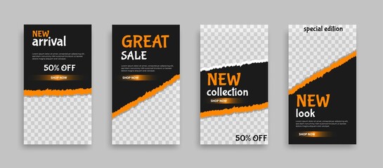 Sosial media post template design vector