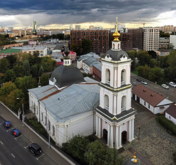 St. Alexander Nevsky church in Moscow, Russia. Year of construction - 1858	
