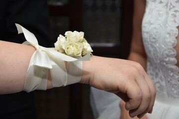 
modern Bridal bracelet bridesmaid bracelet, floral flower bracelet,