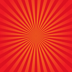 Sunburst background orange and red. Vector illustration. EPS 10