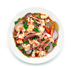 Spicy Tentacles and Squids Roe Thai Salad Style