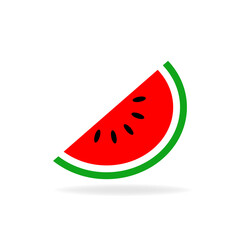 Watermelon icon isolated on white background. Vector illustration. EPS 10