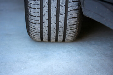 New car wheel on a white background