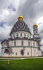 Resurrection Christi cathedral. Resurrection monastery. City of Istra, Russia	