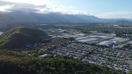 San Pedro Sula City drone shot