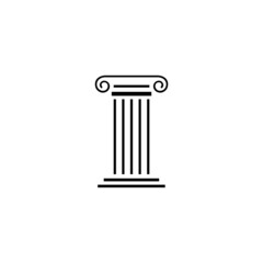 Pillar Logo Design for law firm, attorney or university