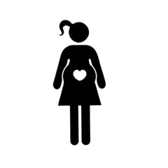 pregnant person icon