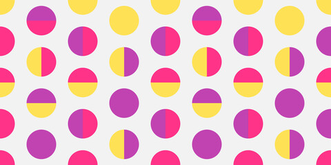 Colorful dots seamless abstract geometric pattern.