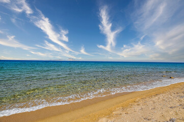 Psathi beach in Ios island, Greece