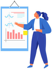 Data analysis research statistics concept. Strategy, business development. Results of statistical business research. Analyze growth of statistical indicators, income. Finance data and profit growth