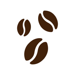 Coffee bean icon isolated vector illustration EPS 10