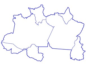 Brazil north region map