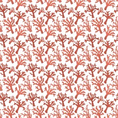 Summer ocean seamless coral pattern for fabrics and textiles and packaging and gifts and cards and linens and kids