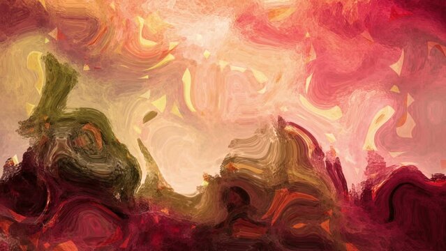 Abstract Nature Art Background Loop