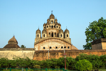 Fototapeta premium image of lalji temple at kalna bardhaman west bengal