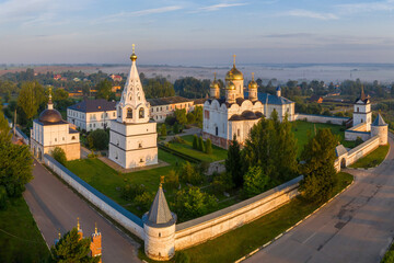 Luzhetsky Ferapontov Monastery on sunny summer morning. Mozhaysk, Moscow Oblast, Russia.
