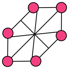 Modern design icon of lattice