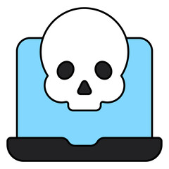 Fototapeta premium Perfect design icon of online danger