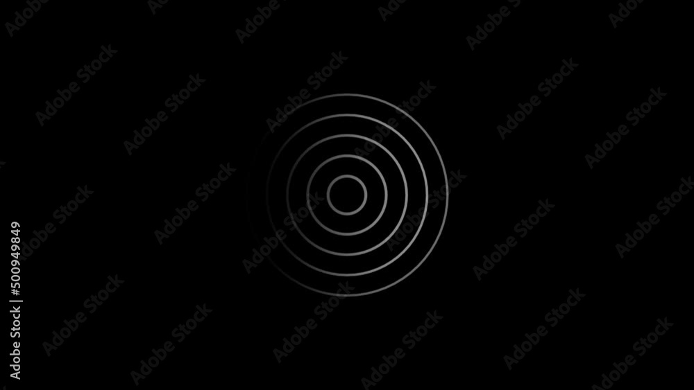 Poster Abstract template with animation of white circular waves. Background for your presentation